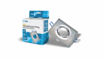Ceiling lighting point fitting QUADRO glass square - transparent